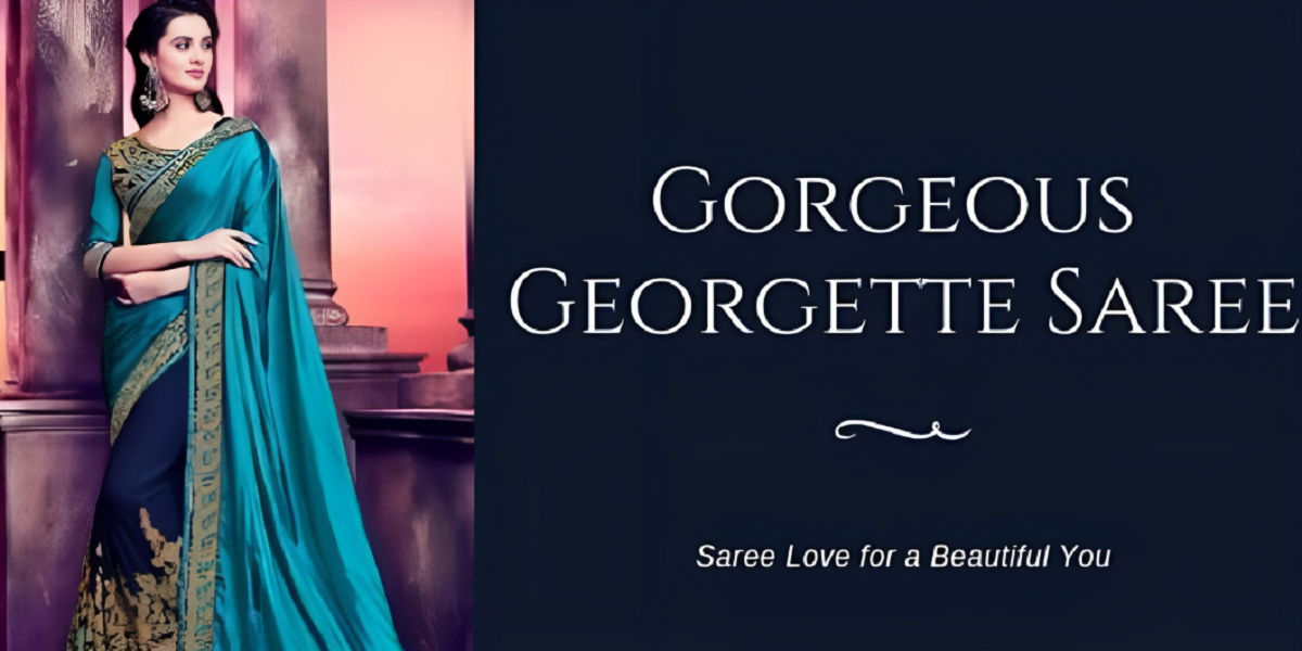 Buy Pure georgette saree online in India