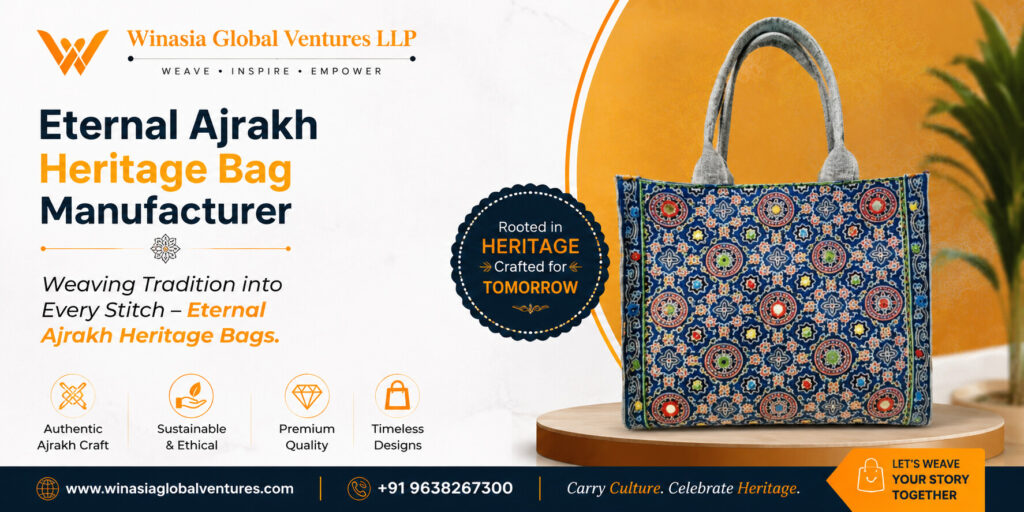 Eternal Ajrakh Heritage Bag Manufacturer